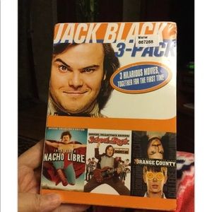 New factory seal dvd 3pack Jack Black school of rock Hilarious movies orange co